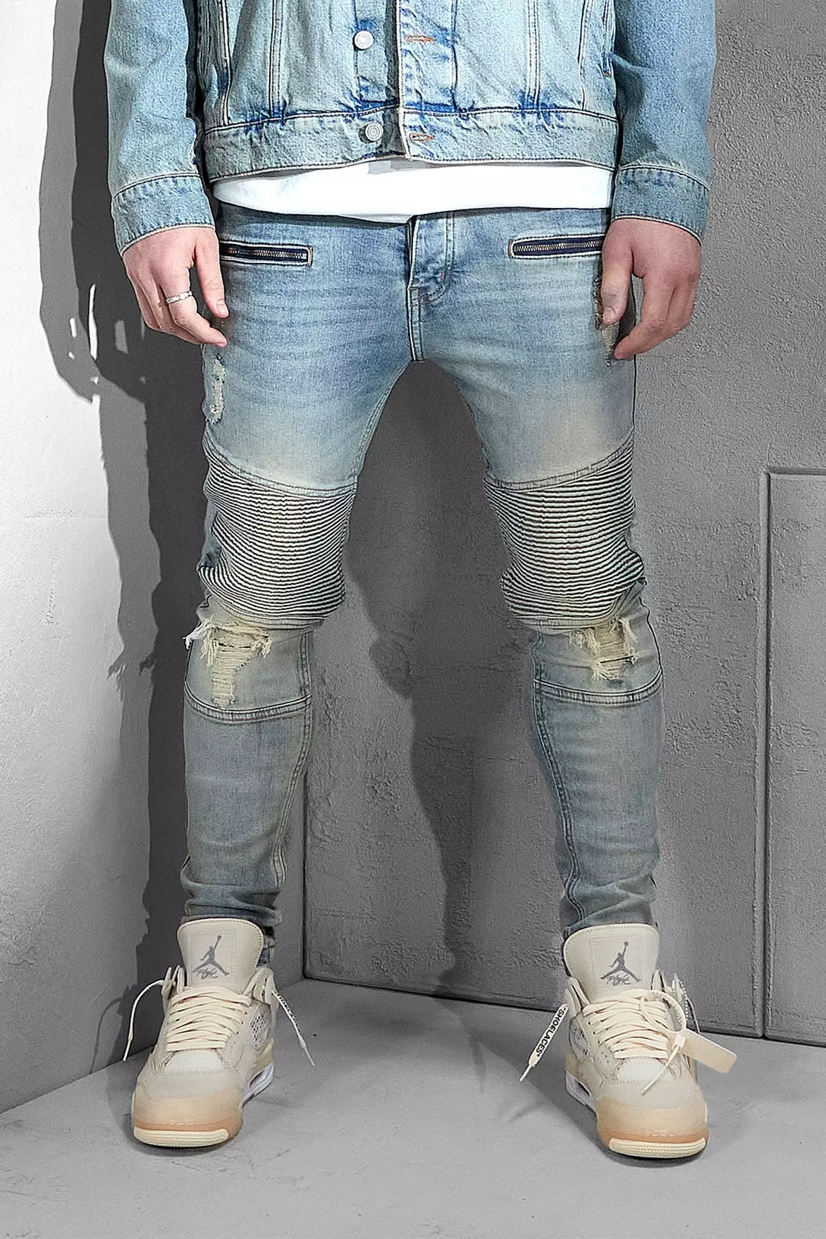 Represent store biker jeans